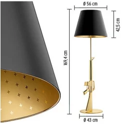 Gun Lounge Piantana Oro - Flos - Acquista Qui -Vendite lampada a muro 229 4 1