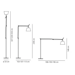 Artemide Lampade Tolomeo Mega Piantana Balck/Satin - Artemide - Acquista Qui -Vendite lampada a muro 3095 4 1