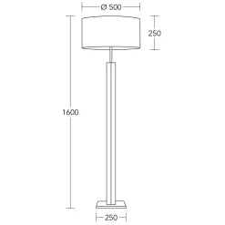 Herzblut Lampade Dana Piantana Noce - Herzblut - Acquista Qui -Vendite lampada a muro 4021273010837dana gulvlampe walnut3