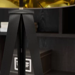 Lindby Lampade Benik Piantana Nero/Oro - Lindby - Acquista Qui -Vendite lampada a muro 42510965309646