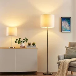 Lindby Lampade Everly Piantana Smart Home Bianco/Nickel - Lindby - Acquista Qui -Vendite lampada a muro 42510965452344