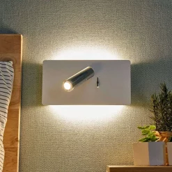 Lucande Lampade Elske Applique Da Parete Bianco/Cromato - Lucande - Acquista Qui -Vendite lampada a muro 42510965481055