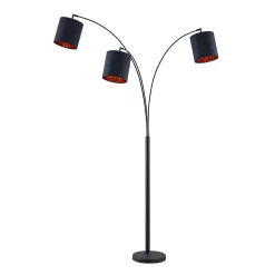 Lindby Lampade Nanika Piantana Nero/Oro - Lindby - Acquista Qui