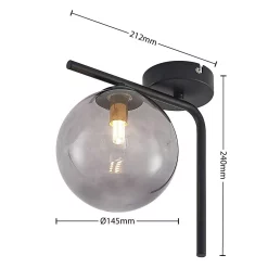 Lindby Lampade Sugiava Plafoniera/Applique Da Parete Nero - Lindby - Acquista Qui -Vendite lampada a muro 42519117349425