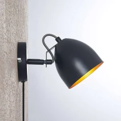 Lindby Lampade Fintja Applique Da Parete Nero/Oro - Lindby - Acquista Qui -Vendite lampada a muro 42519117448665