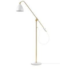 GUBI Lampade Bestlite BL4 Piantana Ø21 Ottone/Bianco Opaco - GUBI - Acquista Qui