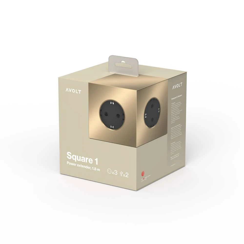 Avolt Prese Square 1 USB A & Magnet 1,8m Oro - Avolt - Acquista Qui 4 Avolt Prese Square 1 USB A & Magnet 1,8m Oro - Avolt - Acquista Qui - immagine 4