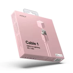 Avolt Prese Cavo 1 USB A 1,8m Old Rosa - Avolt - Acquista Qui -Vendite lampada a muro 7350103840304pink cable5