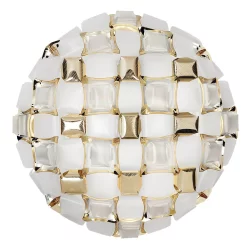 SLAMP Lampade Mida Plafoniera/Applique Da Parete Grande Bianco-Oro - Slamp - Acquista Qui