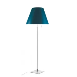 Luceplan Lampade Costanza Piantana Con Dimmer Alu/Blu Petrolio - Luceplan - Acquista Qui