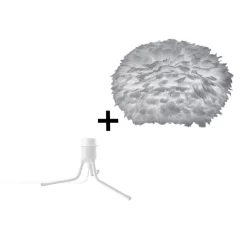 UMAGE Lampade Eos Grande Piantana Con Mini Base Grigio/Bianco - Umage - Acquista Qui