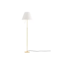 Luceplan Lampade Costanza Piantana Ottone/Bianco - Luceplan - Acquista Qui