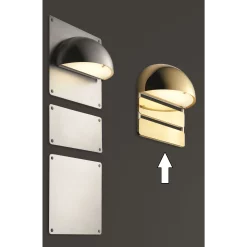 Rørhat Piccolo Targetta XS 2 Pz. Rame Grezzo - Light-Point - Acquista Qui -Vendite lampada a muro Navneplade XS 17